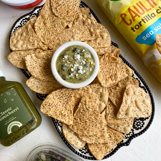 HUNGRYROOT GARLIC PARM BLACK BEAN CHIMICHURRI HUNGRYROOT GARLIC PARM BLACK BEAN CHIMICHURRI