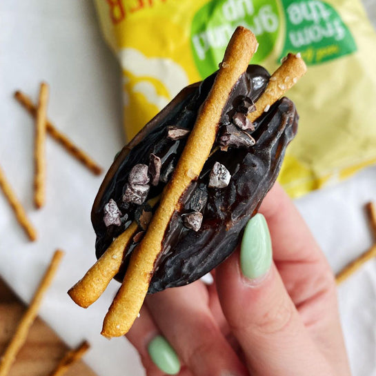 Peanut Butter Pretzel Stuffed Dates Peanut Butter Pretzel Stuffed Dates