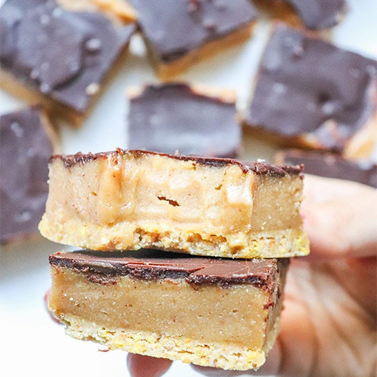 NO BAKE SALTED PEANUT BUTTER BARS